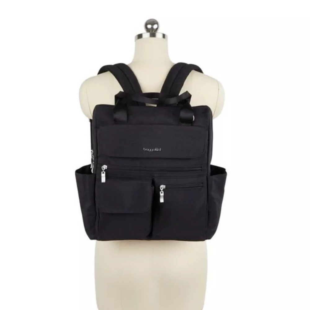 Baggallini Gray Metallic Backpack - Picture 13 of 13